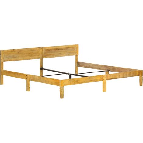 Maison Exclusive - Cadre de lit sans matelas bois de manguier massif 200 cm