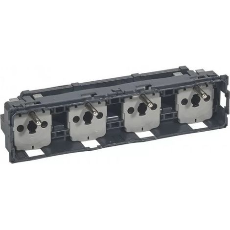 Legrand 067128 - Socket socket - 4 x 2P+E - standard pre-wired compact - Céliane