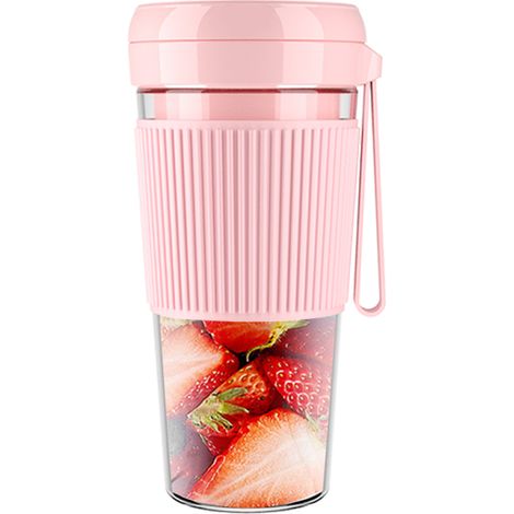 Mini exprimidor de cítricos, 280 ml, eléctrico, recargable por USB, para batidos y otros alimentos. Ideal para deportistas. Incluye vaso para el zumo. (1/5)