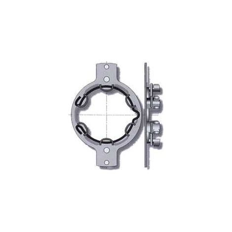 Support opérateur axe IMBAC caisson SKS pour moteurs Somfy Ø50 – Acier – Fixation 2 trous diamètre 5.2 mm – Compatible moteurs 50/60 mm