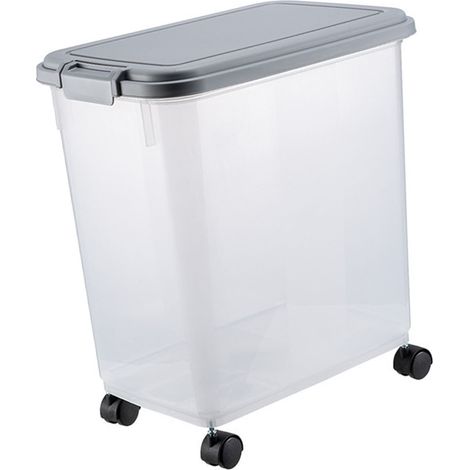 Conteneur Stockage Riz 27,6 lb Capacité Grande Hermétique Résistant Humidité Conteneur Aliments Cabinet Kitchen Maison (1/5)