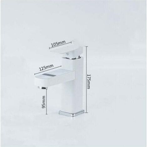 Rubinetto miscelatore per bagno Neoperl in cromo e ottone bianco con aeratore - ALTRO (1/3)
