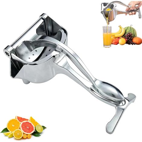 Presse Agrumes Manuel en Alliage d‘Aluminium, Extracteur à Levier Puissant pour Orange et Citron, Presse-Fruits Portable sans Électricité, Facile à Nettoyer et à Démontrer (1/5)
