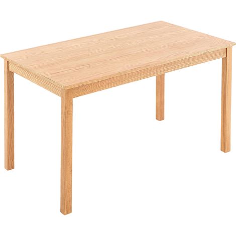 Hallowood Furniture Waverly Small Oak Dining Table, Rectangular Solid Wooden Dining Table in Light Oak Finish, Ideal for Dining Room, Lounge or Kitchen (120cm x 70cm) (1/5)