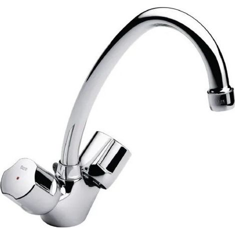 Robinet Mélangeur d'Évier ROCA Niagara Disc Bec Mobile Bi-Commande - A5A8470C00 (1/2)