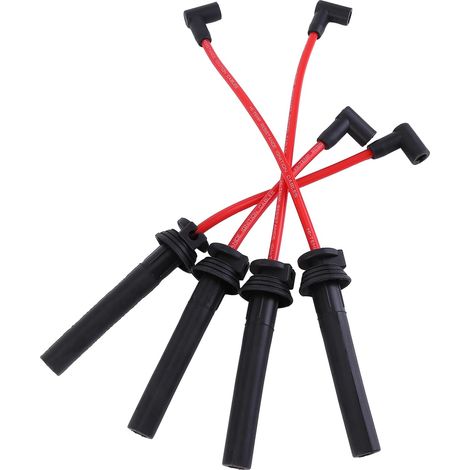 4PCS Spark Plug Ignition Lead Wire Set,8.5mm Ignition Cable Compatible for Mini Cooper 1.6i R50 R52 R53 R56 R57 2001-2008