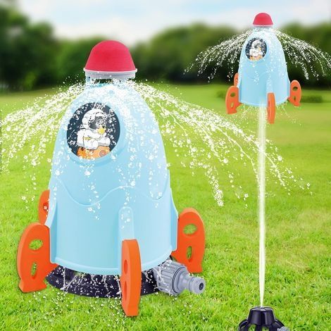 Jouets d'eau Pulvérisation, Jouets d'arrosage, Jouets Sprinkler Rotatives 360 °, Arrosage de Fusée (1/5)