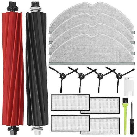 Pièces détachées pour aspirateur robot Roborock S8 Pro Ultra : double brosse principale, brosse latérale, filtre HEPA, lingettes de nettoyage (1/5)