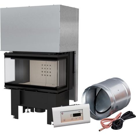 Intelligenter Kamineinsatz KRATKI NBC 680/280 7 kW Ø 160 mit Schiebetür MSK (1/5)