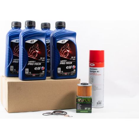 Kit Entretien Vidange Standard pour MV AGUSTA SUPERVELOCE 800 de 2020 à 2024 - ELF MOTO 4 PRO TECH 5w40 4L