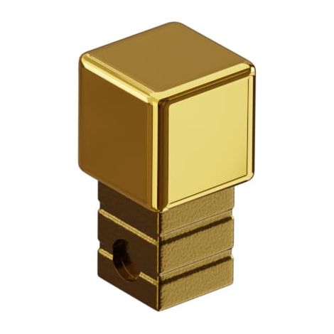 Eckabschluss für Edelstahlprofile Q und P 1cm - Glänzendes Gold