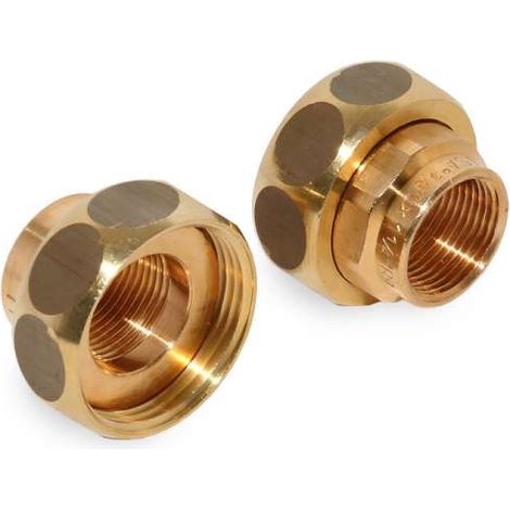 SANHA Verschraubungssatz Pumpenverschraubung Rotguß DN 20 G1 1/4'' x 3/4'' IG 394134114