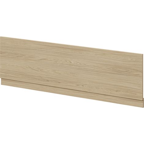Napoli Light Oak 1800mm Front Bath Panel with Plinth - 1800mm -