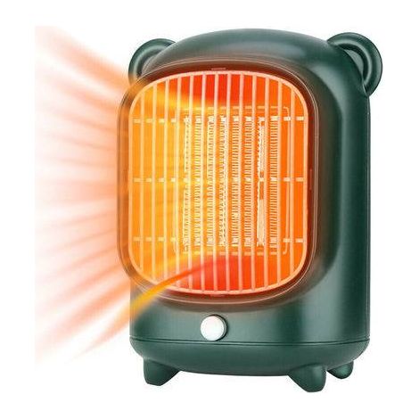 Petit radiateur électrique compact et mobile pour bureau chambre maison, chauffage d'appoint sûr sur bureau (1/3)