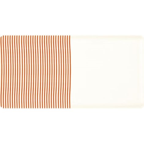 EASY LIFE - Plateau 39,5x20 cm en céramique peint à la main COLOR MIX ORANGE