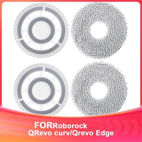 Lingettes de nettoyage avec support de rechange, pour aspirateur robot QRevo Curv/QRevo Edge - Pièces de rechange (1/5)