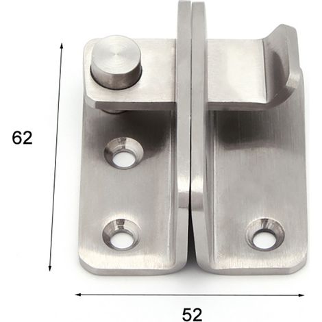 Verrou à bascule en acier inoxydable multifonctionnel antirouille pour porte coulissante de grange, fenêtre, armoire, tiroir, boulon coulissant gauche (1/5)