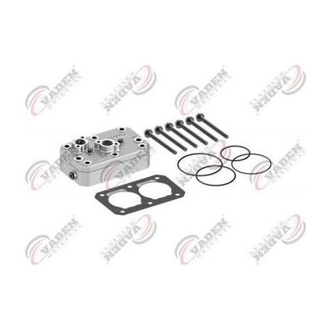 Kit de reparación de compresor - DAF - Culata + Tapa + Juntas - Compatible Wabco - 75mm, 440cc