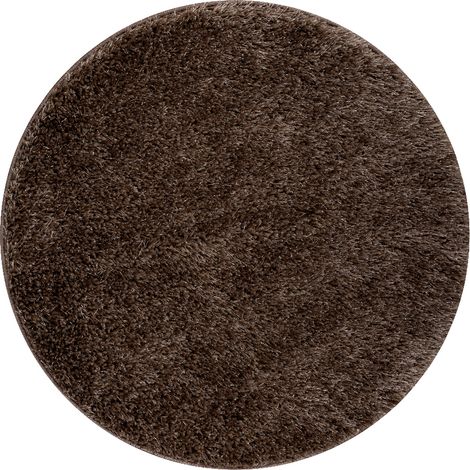 Alfombra de baño SYNERGY círculo, glamour, antideslizante, suave - lurex beige beige rotondo 50 cm