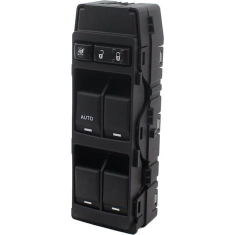 Compatible con el interruptor maestro de ventana eléctrica automática de 1 botón delantero izquierdo para Chrysler 200, 300, Sebring, Dodge Avenger, Caliber, Charger, Dakota, Durango, Magnum, Jeep Co (1/4)