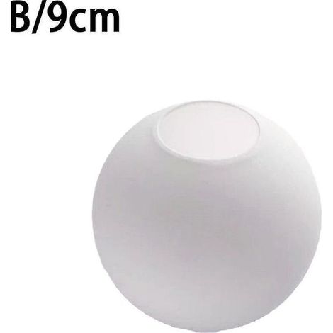Abat-jour rond de remplacement en verre blanc mat -xx-yuyu (1/5)