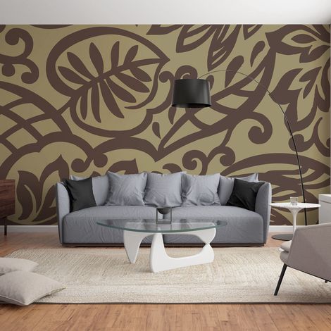 Papier peint intissé tendance, 270 cm X 250 cm, moderne et panoramique, style baroque. (1/5)