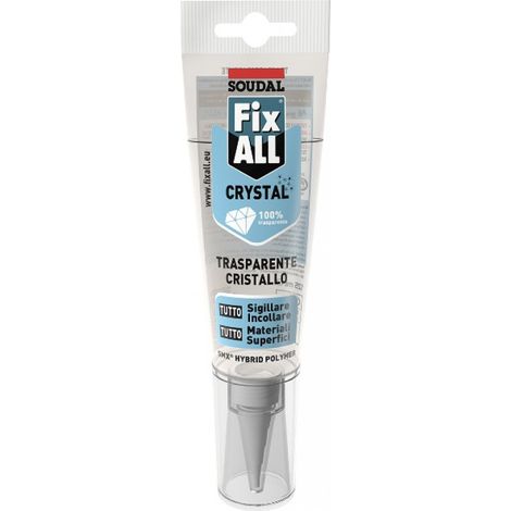 SIGILLANTE ADESIVO SOUDAL FIX ALL CRYSTAL 125ML TRASPARENTE CRISTALLO