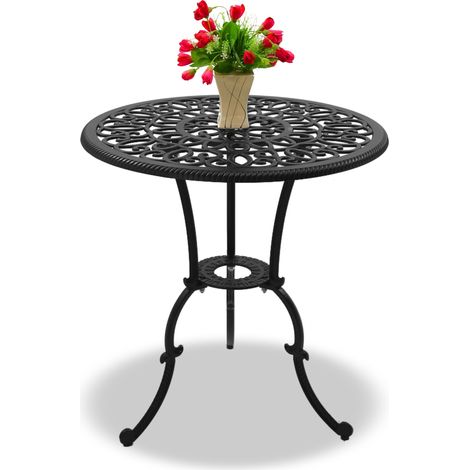 Centurion Supports BANGUI Garden & Patio Black Cast Aluminium Bistro Table (1/5)