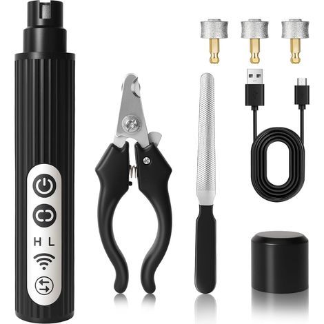 Lime à Ongles Chien Electrique Silencieux, Lime à Ongles pour Chien (1/5)