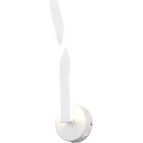 Wandleuchte Wandlampe Flurleuchte Wohnzimmer weiß matt LED Schalter H 45,5 cm