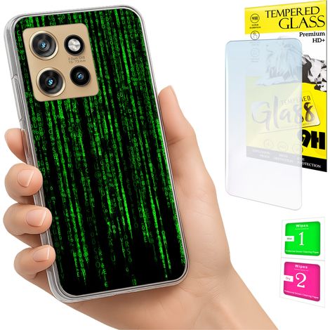 Funda para Motorola Edge 50 Neo con cubierta trasera y cristal 9H. (1/5)
