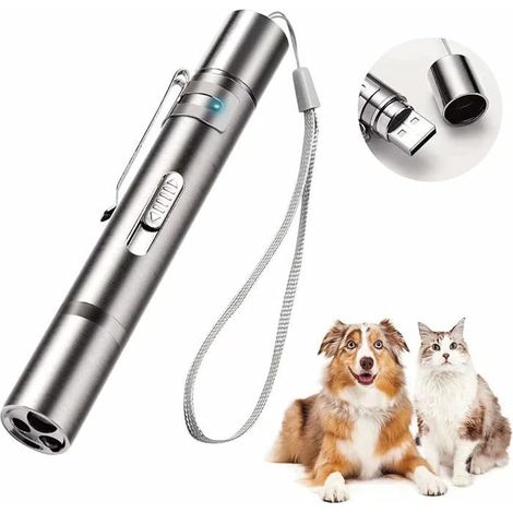 Jouets pour chats et chiens, chatons d'intérieur et d'extérieur pour animaux de compagnie, jouets à pointeur laser (1/5)