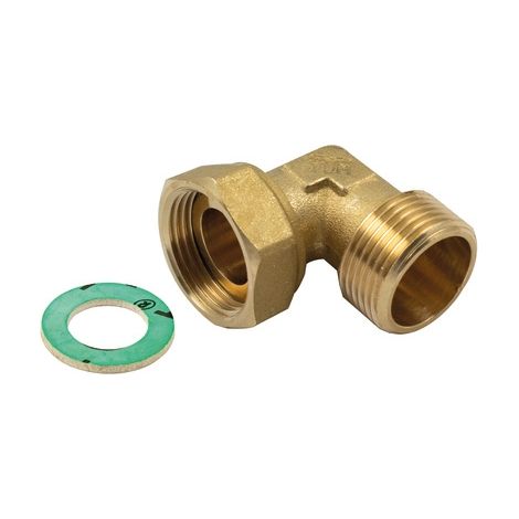 RACCORDO CURVO M-F CON GIRELLO E GUARNIZIONE PIANA- 3/4x3/4- TIEMM- pezzi 1