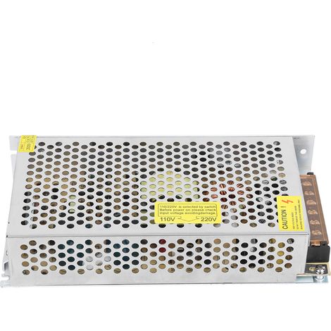 Alimentation LED avec transformateur pour ampoule 100W-500W AC 110/220V vers DC 12V (12V10A (120W))
