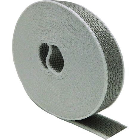Nastro cieco "PR26", largo 22 mm e lungo 6 metri, in polipropilene grigio e bianco (1/4)
