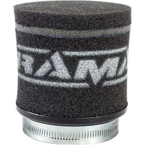 Filtre à air moto noir 55 mm – compatible avec modèles courants, en mousse haute performance (1/5)