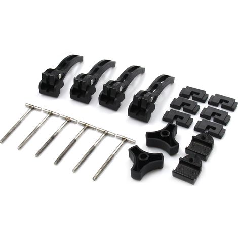 Le kit de pièces de rechange et d'accessoires pour couvre-benne rigide à trois et quatre volets comprend des écrous et des boulons en T. (1/4)
