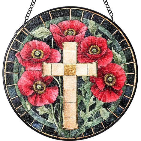 Attrape-soleil vitrail rond – Décoration maison pour fenêtre, mur ou porte, idée cadeau femme homme, Diamètre : 9 cm (1/4)