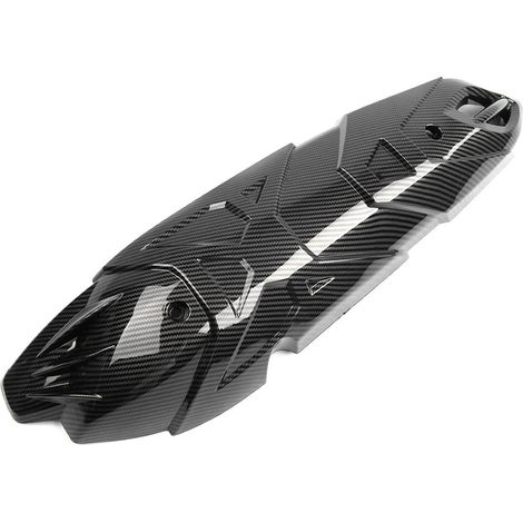 Compatible with Yamaha NMAX155 2020-2024: exhaust pot cover with water transfer printing and carbon fiber texture. (1/2)