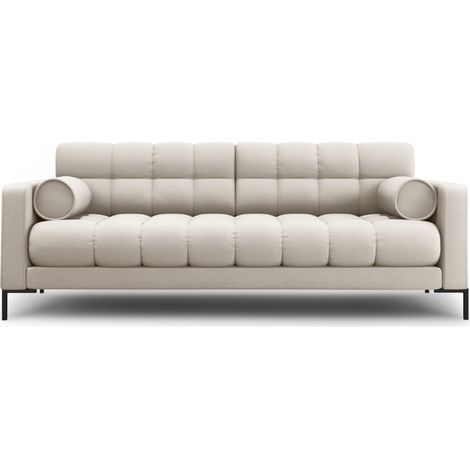 Canapé 3 places en tissu structurel beige (1/5)