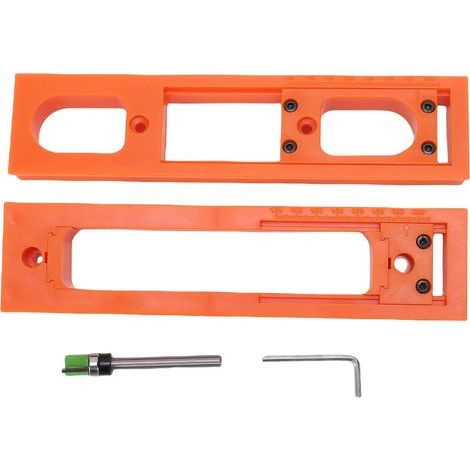 Gabarit de rainurage 3D pour charnières : positionnement précis, gabarit de guidage pour défonceuse de charnières 3D dissimulées de 2-1/2 à 6 pouces (1/5)