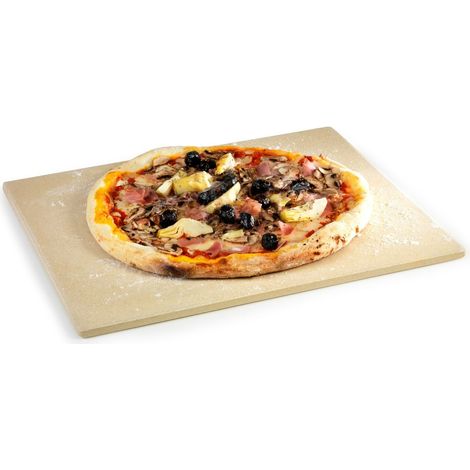 Barbecook Pietra Naturale per Pizza, Pietra per Pizza in Argilla refrattaria, Pietra per Pizza al Barbecue, Accessori per Barbecue, 43 x 35 x 1,2 cm (1/6)
