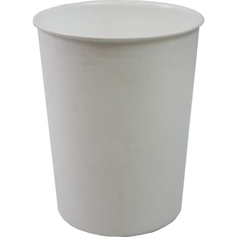 Quality Vibrance White Lightweight Plastic Waste Paper Basket Bin (1/3)