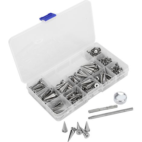 10 x 24mm Rivets Punk Studs Screws Zinc Alloy Leather Craft DIY Parts Accessory (1/5)