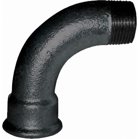 Winkelstück, verformbar 90°, 33x42, männlich weiblich schwarz großer Radius