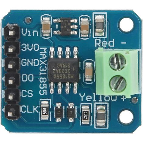 Thermoelement-Temperatursensormodul Typ K, 200℃ bis +1350℃, SPI-Port, Digitalausgang, MAX31855