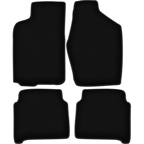 Alfombrillas de terciopelo negro BASIC para Toyota Camry V20 II sedán (1986-1991) (1/5)