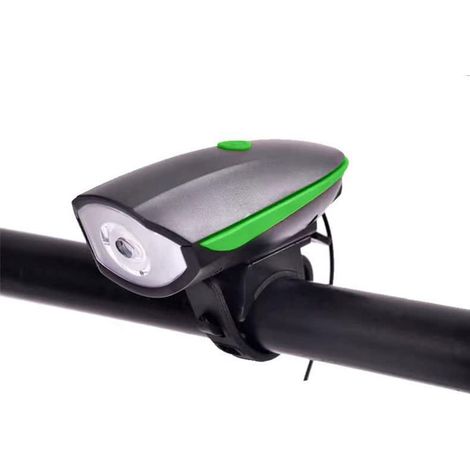 Éclairage vélo LED, 3 modes, couleur noire, rechargeable, chargement USB, résistant à l'eau.-AquaForge (1/4)