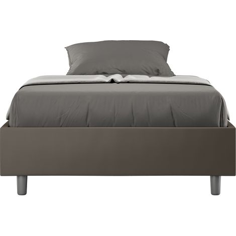 Letto Matrimoniale Francese Sommier 140x190 cm Senza Rete Azelia Cappuccino (1/5)