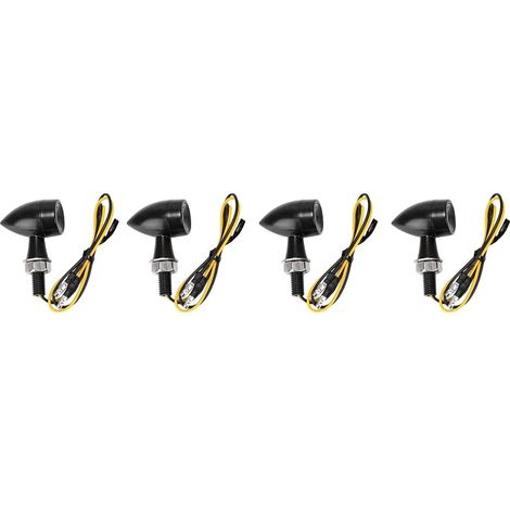 Mini Turn Signals - LED - 12V - E-Approved - For Motorcycle Quad Scooter ATV - 1 Pair (1/5)